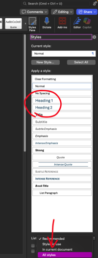 Überschriftenebenen 2