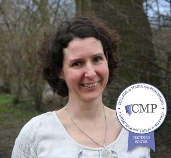 Foto von Anya Lothrop mit dem CMP-Logo